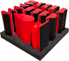 16 PCS Contoured Profile Sanding Block Set Hook and Loop Foam Material