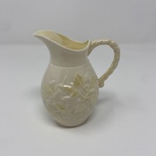 Belleek Yellow Ivy Lily Creamer 4th Mark 1946-1955 - Vintage Pristine