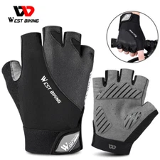WEST BIKING Bicycle Cycling Short Glove Half Finger Breathable Road Bike Gloves