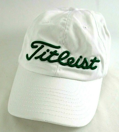 Titleist Golf Cap Hat White Green 