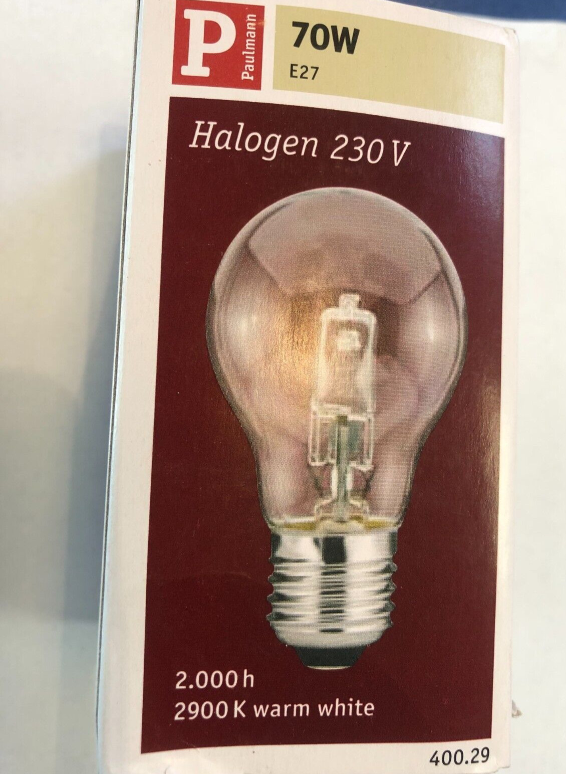 Paulmann Halogen 70W E27 230V Dimmable No.: 400.29 !!!