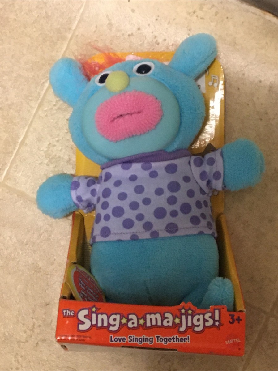 The Sing-A-Ma-Jigs (Blue) (コレクター向け) The Sing-a-ma-jigs! Blue Plush Toy Mattel 2010 - New Unused