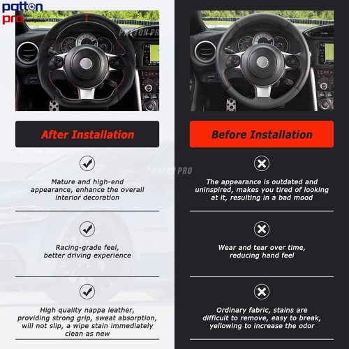 Carbon Fiber Sport Steering Wheel for TOYOTA 86 GT86 Subaru BRZ 2016-2020 - Foto 5 di 6