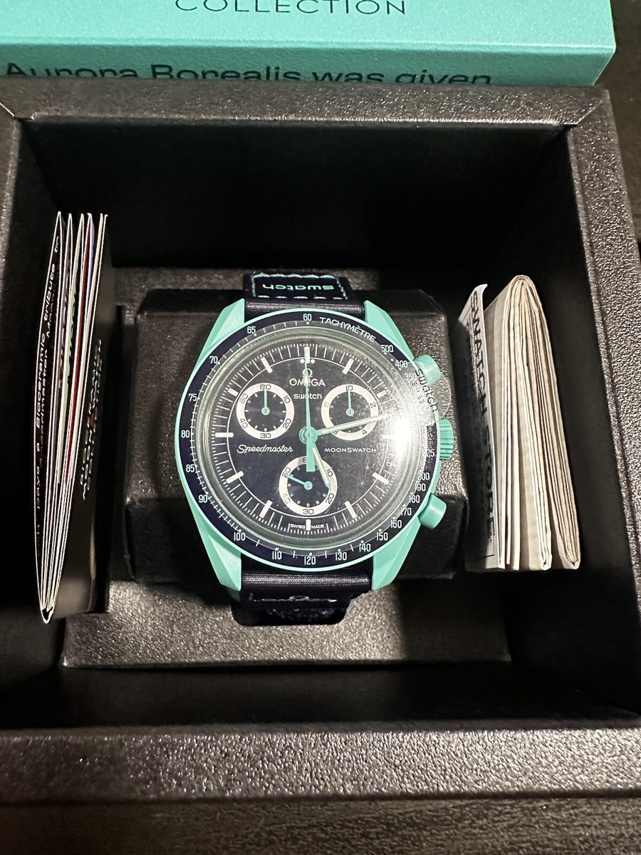 Swatch x Omega Bioceramic Moonswatch Mission To Earth POLAR Swatch x Omega Bioceramic Moonswatch Mission To Earth POLAR