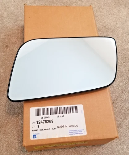 Driver side mirror glass non-heated Chevy Astro & GMC Safari OEM NOS 1990-2005