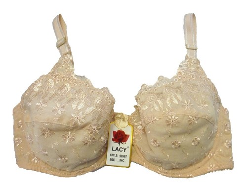 6 Women's Light-PADDING MAMA Bras 3 Hook Underwire Lot Bras 36-44 D #99567 - Picture 7 of 19
