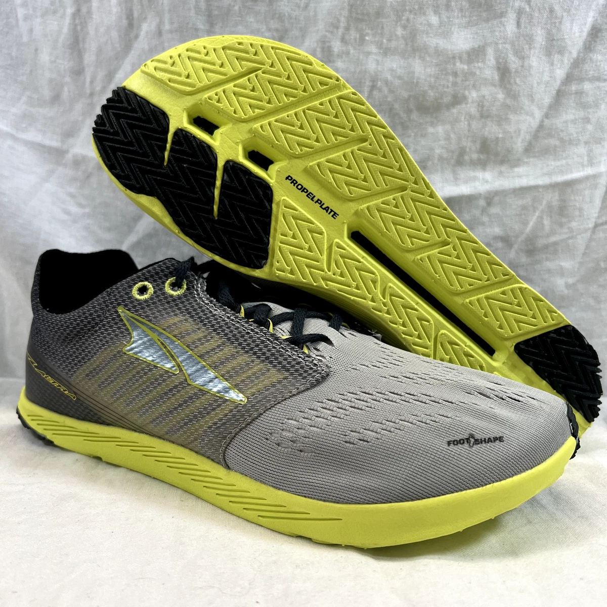 Men s Altra Vanish R Size 8 Gray Lime