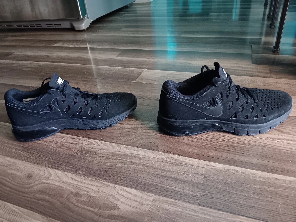 Nike Air Trainer 180 Triple Black Men Size 9 Synthetic Running Sneakers Nike Air Trainer 180  main image 3