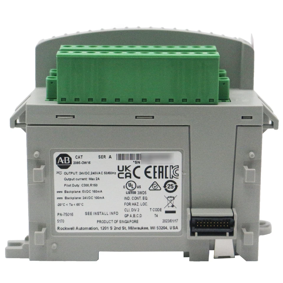Nuevo módulo de salida de relé de 16 puntos Allen Bradley 2085-OW16 Micro800 2085OW16 - Imagen 2 de 4