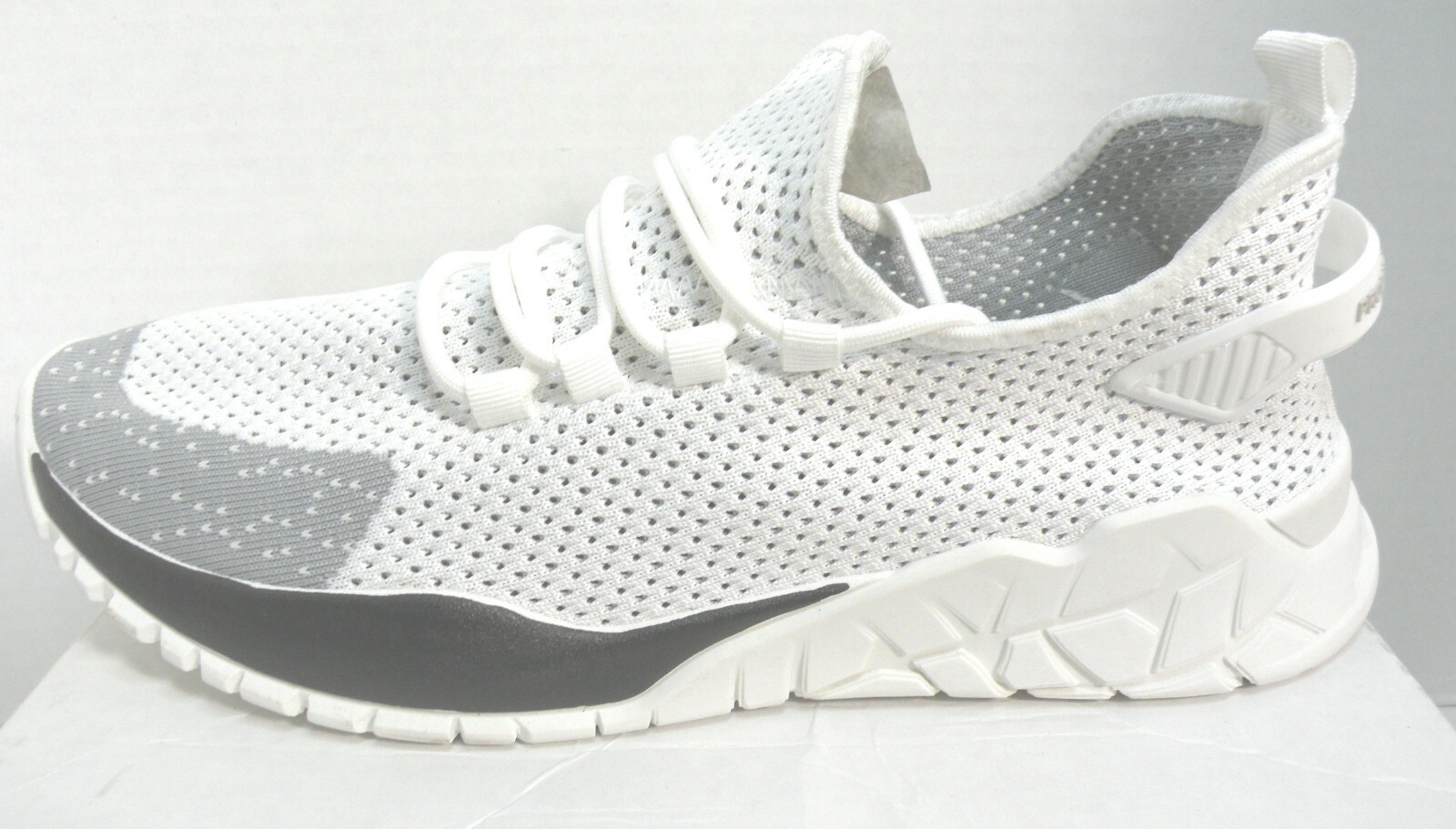 PONY PP1 ROCKY KNIT STRINGATE SCARPE DA GINNASTICA BASSE SPORTIVE UOMO BIANCO GRIGIO TAGLIA 11 NUOVE