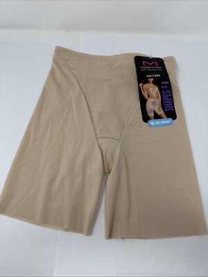 NEW Maidenform Self Expressions Thigh Slimmer Size Small Firm Shapes Nude Beige