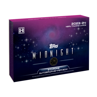 2023-24 TOPPS MIDNIGHT BASKETBALL HOBBY BOX (3 AUTOS) Brand New Factory Sealed