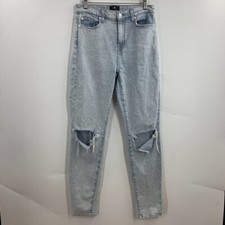 7 For All Mankind Women's The High Waist Skinny Distressed Taper Jeans Size 29