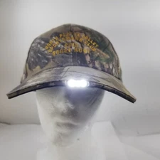 North Platte Valley Sportsmans Club Goose Hunt Flashlight Hat Cap Mens Camo