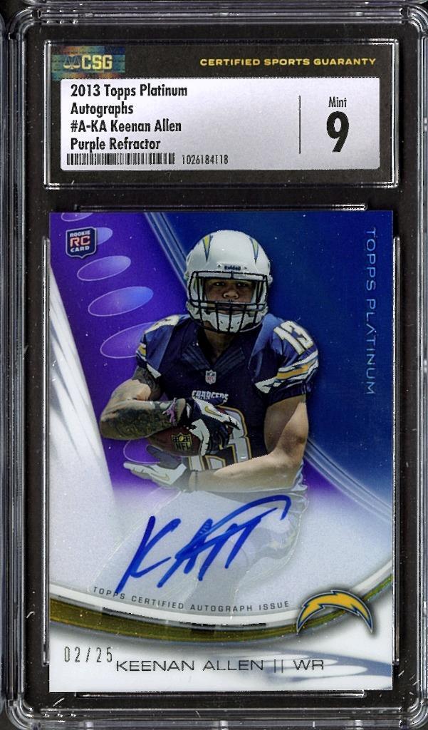 Keenan Allen Topps Platinum Autograph #AKA Purple Refractor