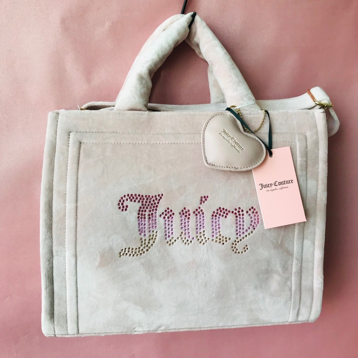 Juicy Couture Big Spender Large Tote Dusty Blush New With 