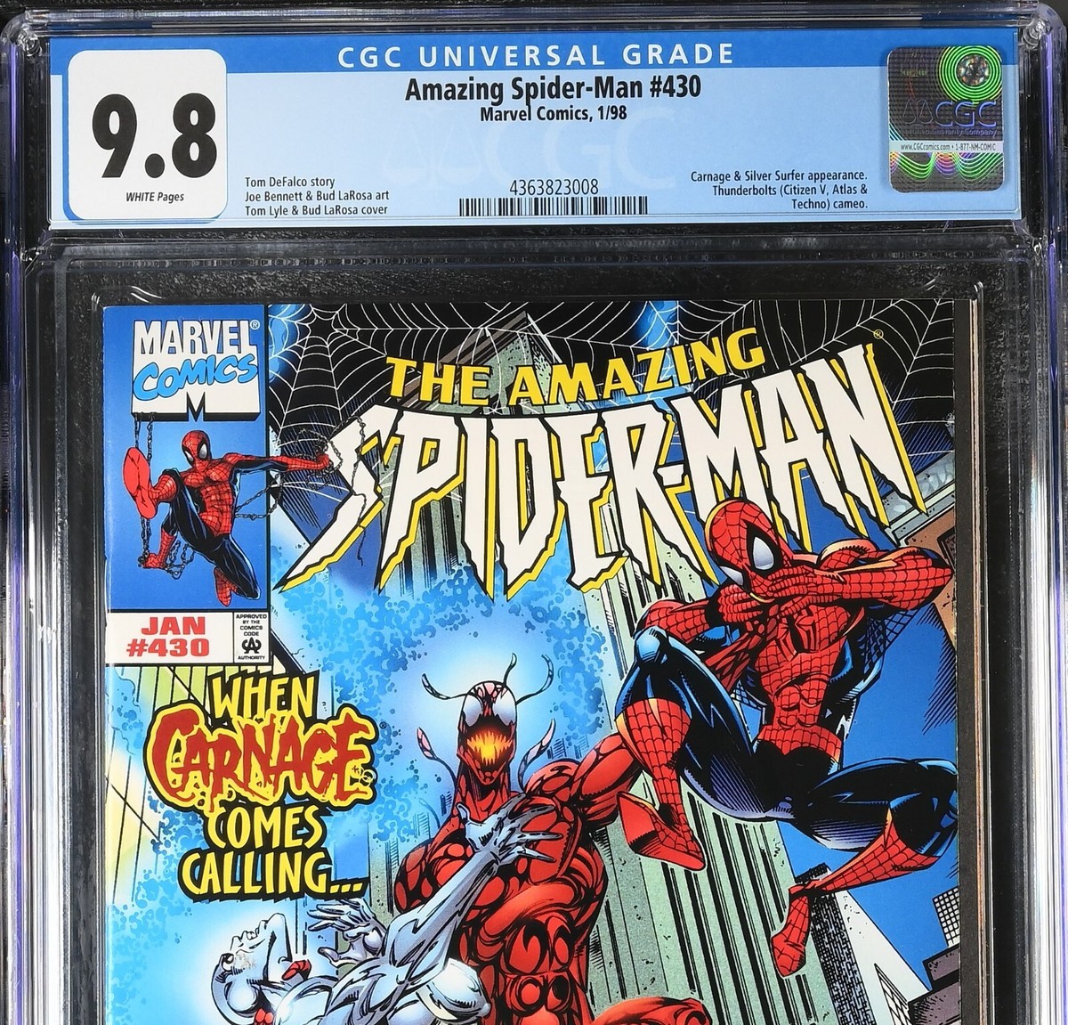 AMAZING SPIDER-MAN #430 [1998] CGC 9.8 WP Marvel Comics Carnage