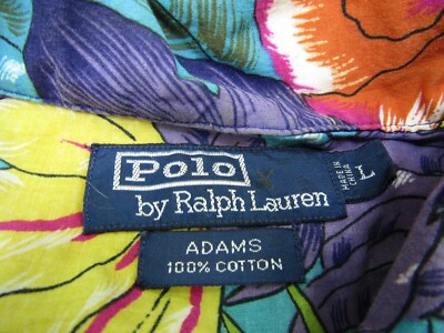 Polo Ralph Lauren Adams Hawaiian Shirt Mens Large Colorful Floral