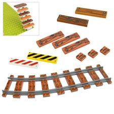 Tren Pista de Madera 1x1 1x4 Casa de Ciudad Construcción Bloques de Madera Ladrillos Colores Pistas