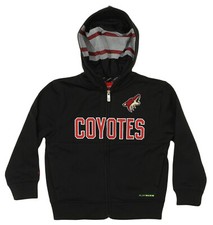 Reebok NHL Kids Arizona Coyotes Kings Drop Pass Full-zip Hoodie, Black
