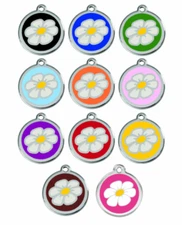 Red Dingo Dog Cat ID Pet Tag Engraved Free Shipping Life Guar Made USA Daisy