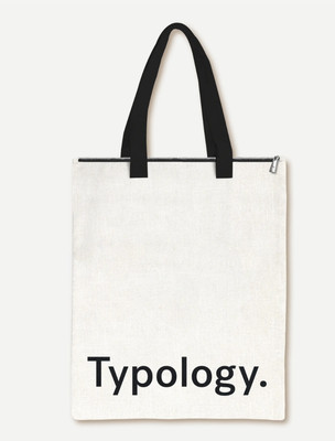 Typology Tote Bag White Vegan