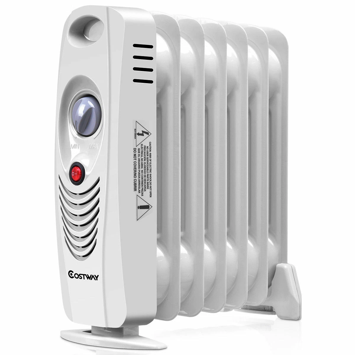 Costway 700W Mini Oil Filled Radiator Heater Portable Warmer Indoor Family  Use | eBay