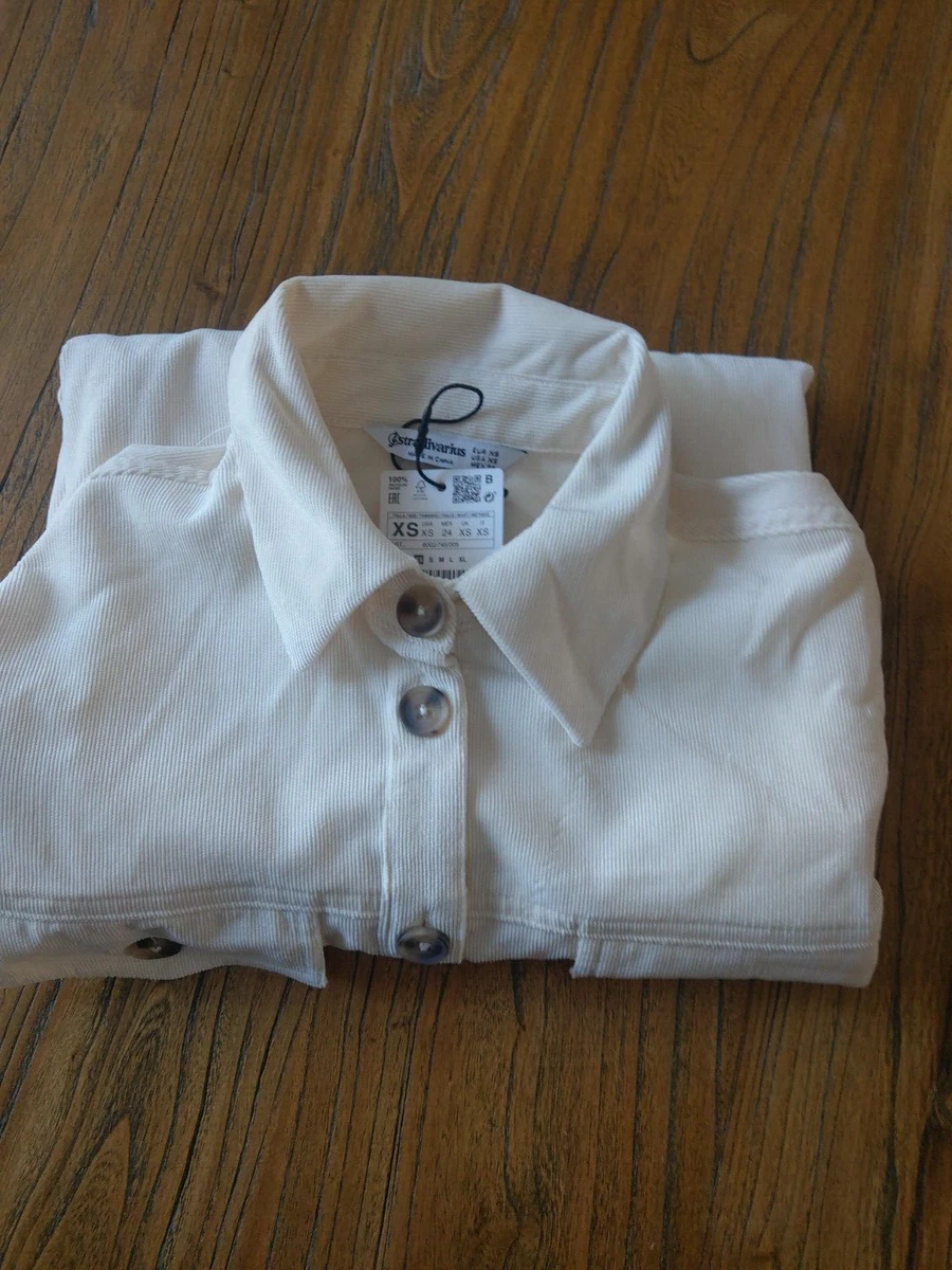 chemise femme taille XS blanche stradivarius eBay