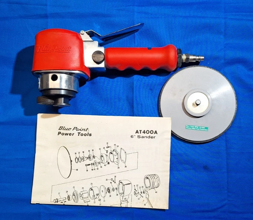 Blue Point AT400A 6" random orbital sander with pad Used ONCE ?? SEE VIDEO - Image 2 of 4