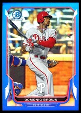 2014 Bowman Chrome Blue Refractor #121 Domonic Brown /250
