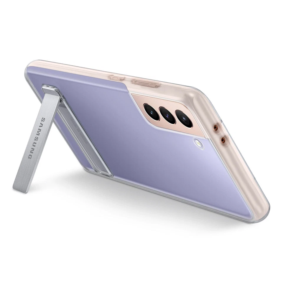 COVER CLEAR STANDING CASE ORIGINALE SAMSUNG GALAXY S21+ PLUS SM-G996 CUSTODIA - Immagine 2 di 4