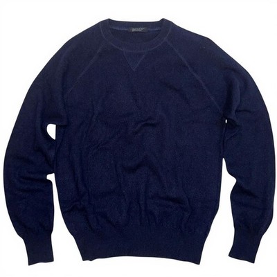 ARAGONA 100% Pure Cashmere Sweater Navy Blue