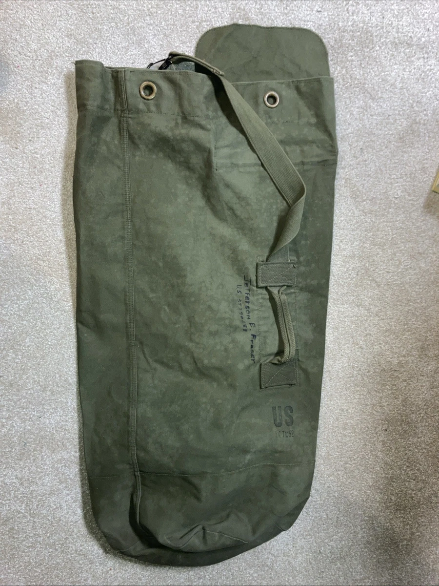 Vintage Army Duffle Bag In Collectible Military Surplus Bags
