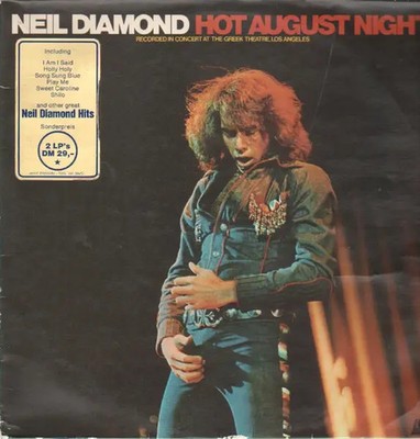 Neil Diamond Hot August Night NEAR MINT UNI 2xVinyl LP
