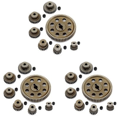 3X 11184 Metall Hauptzahnrad 64T Motor Ritzel Zahnräder für 1/10 RC Auto 1613