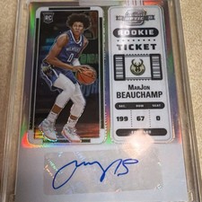 Panini Prizm 2022-23 MarJon Beauchamp Milwaukee Bucks Rookie Auto #RSI-MAR