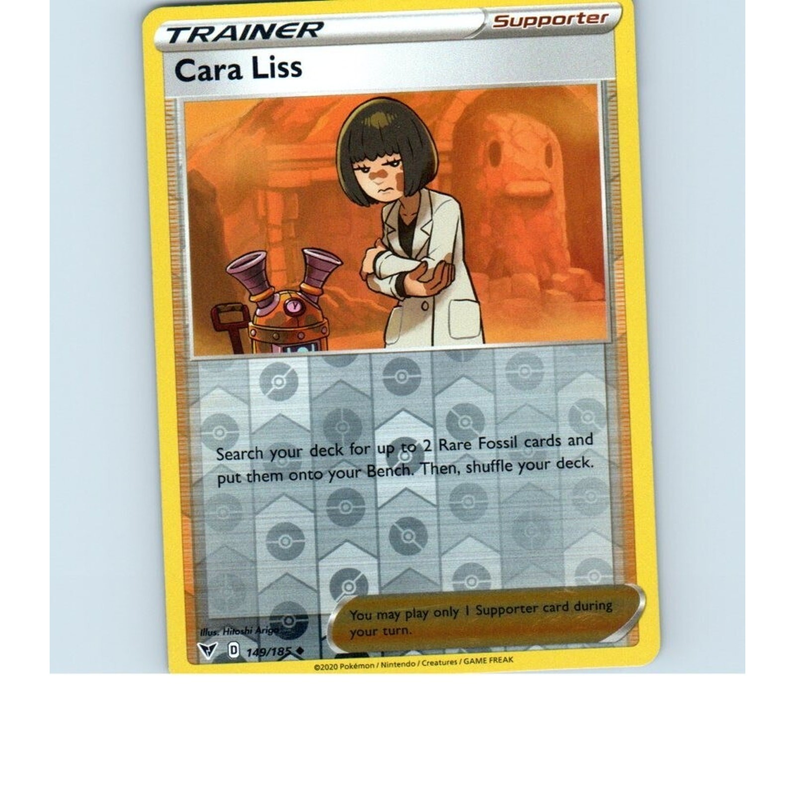 2020 Trainer Cara Liss Reverse Holo 149/185 Pokemon Card