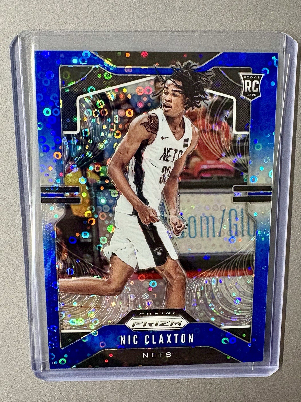 2019-20 Panini Prizm Nic Claxton Blue Fast Break Rookie RC /175 #292 Nicolas