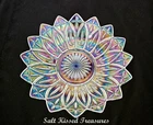 Vintage Federal Glass Iridescent Carnival Glass Petal Design Bowl 10"-190F
