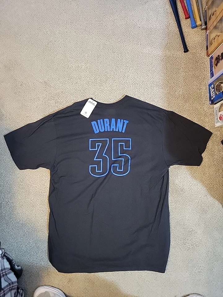 Camiseta Addias Kevin Durant OKC Thunder con foto en la parte delantera camiseta en la parte posterior 2XL Foto 3 de 3