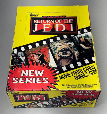 1983 Topps Return of the Jedi Series 2 Empty Card Display Box