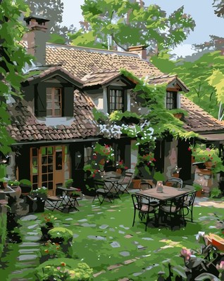 Paint by Numbers Kit for Adults Beginner,Forest House Easy Paint by Number Ki...