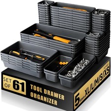 Desk Drawer Organizers Interlocking Shallow Tool Organizer Dividers Storage Bins