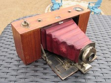 1909 KODAK No 2A FOLDING POCKET BROWNIE CAMERA - Model A - Red Bellows
