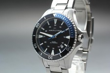 Hamilton Khaki H823150 Automatic Black Dial Stainless Steel Watch Used