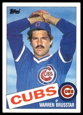 Warren Brusstar 1985 Topps #189 Chicago Cubs MLB READ FREE SHIPPING AutographDen