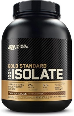 Optimum Nutrition Gold Standard 100% Isolate, Protein Powder, Chocolate Bliss,