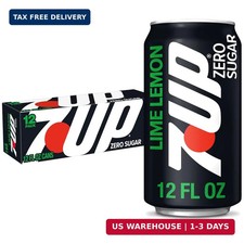 Zero Sugar 7-Up Soda, 12 Oz., Pack of 12