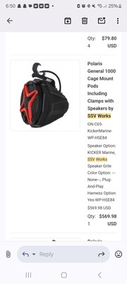 Ssv Works 6.5 Cage Mounted Speaker Pod With 6.5 Weather Proof Coaxial Speaker.
