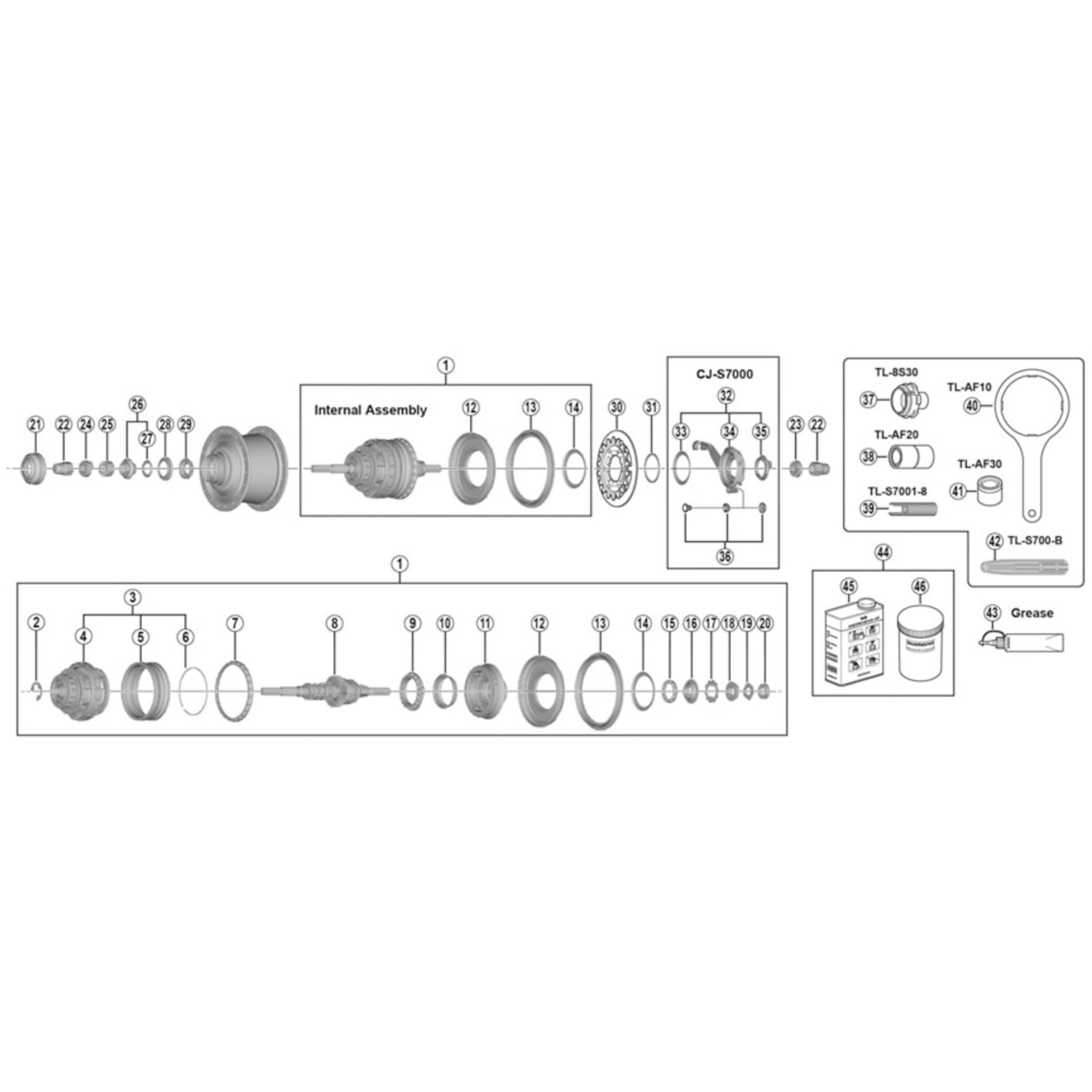 Shimano Spares SG-S7000-8 lock washer